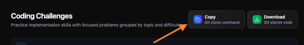 Options to download the .git directory or copy the bootstrap script